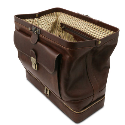 Doctor bags Giotto - Exclusive double-bottom leather doctor bag | TL142344 San Rocco Italia
