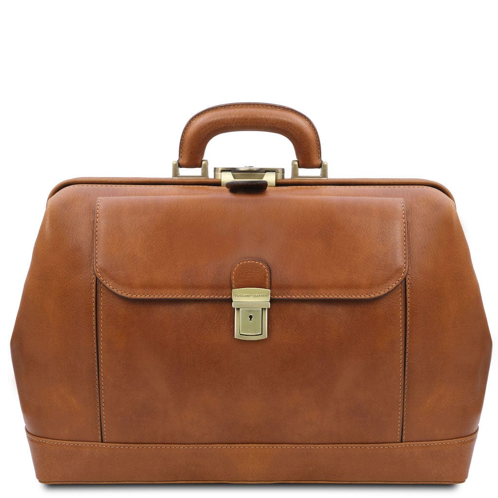 Bolsos de médico Natural Leonardo - Bolso médico exclusivo de piel | TL142342 San Rocco Italia