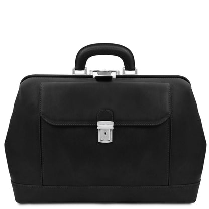 Bolsos de médico Negro Leonardo - Exclusive leather doctor bag | TL142342 San Rocco Italia