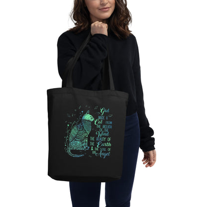 Bolsos Bolso tote ecológico God Made Cats - 100 % algodón orgánico San Rocco Italia