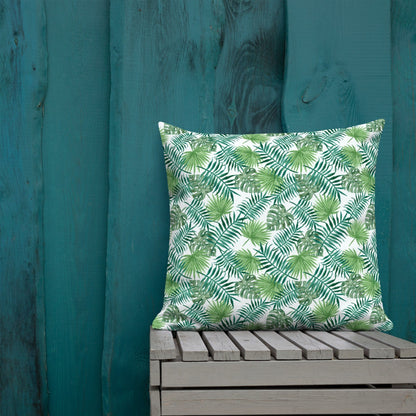 Wohnen - Kissen & Decken Premium-Dekokissen „Tropical Leaves“ San Rocco Italia