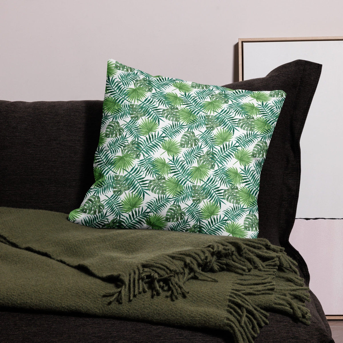 Wohnen - Kissen & Decken Premium-Dekokissen „Tropical Leaves“ San Rocco Italia