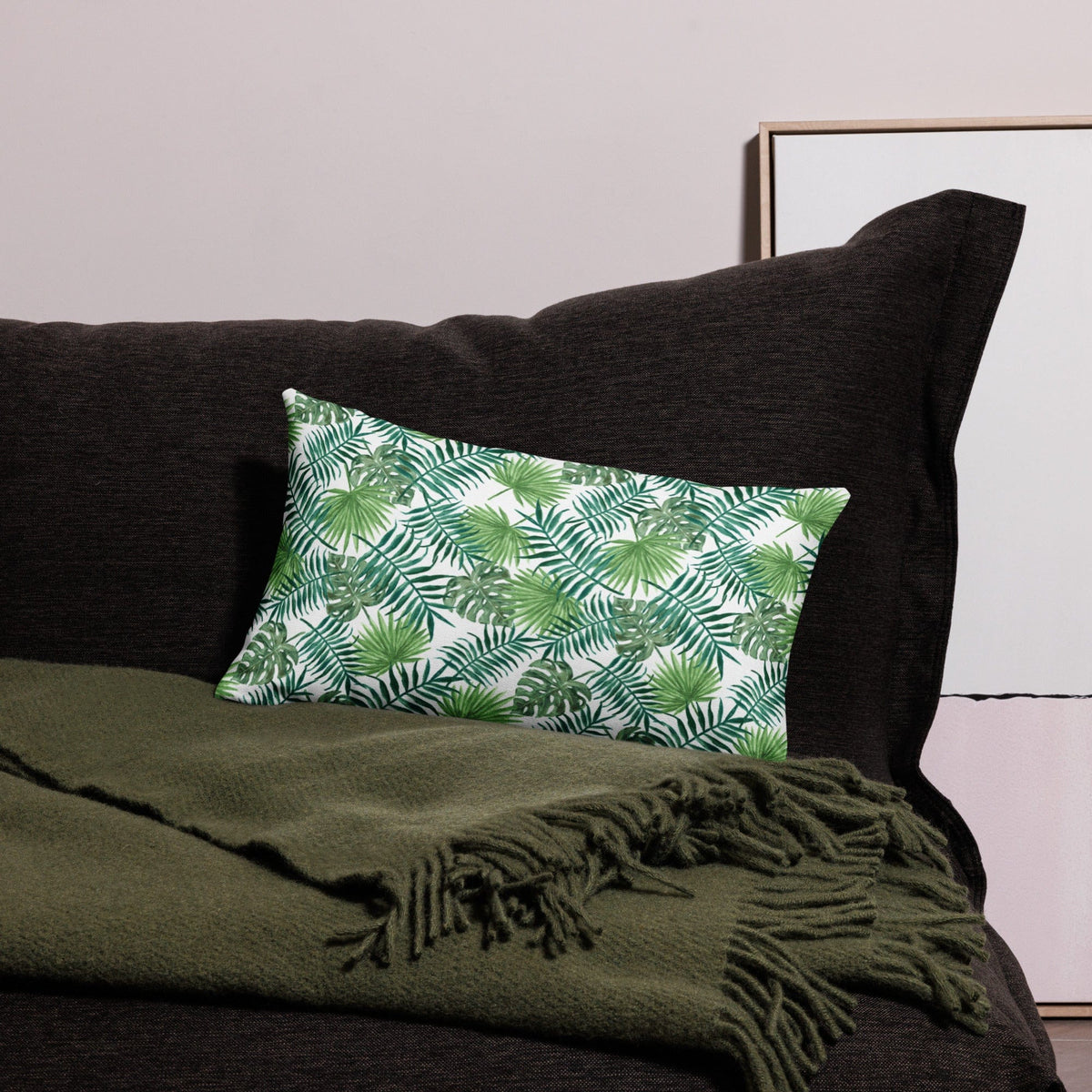 Wohnen - Kissen & Decken Premium-Dekokissen „Tropical Leaves“ San Rocco Italia