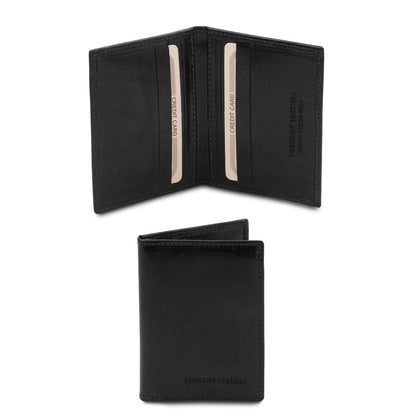 Leather accessories for women Black Exclusive leather card holder | TL142063 San Rocco Italia