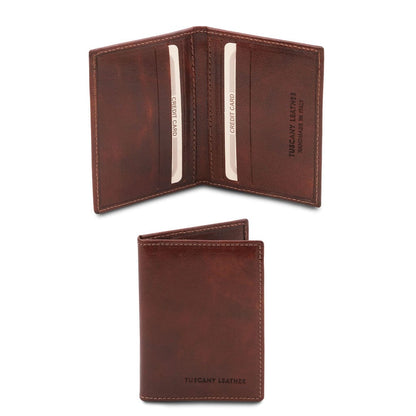 Leather accessories for women Brown Exclusive leather card holder | TL142063 San Rocco Italia