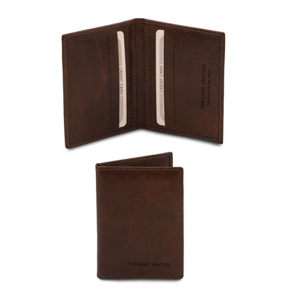 Leather accessories for women Dark Brown Exclusive leather card holder | TL142063 San Rocco Italia