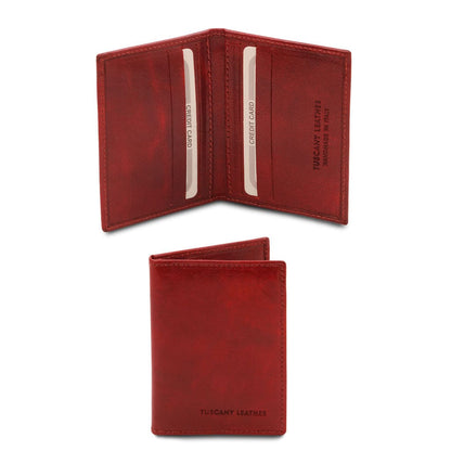 Leather accessories for women Red Exclusive leather card holder | TL142063 San Rocco Italia