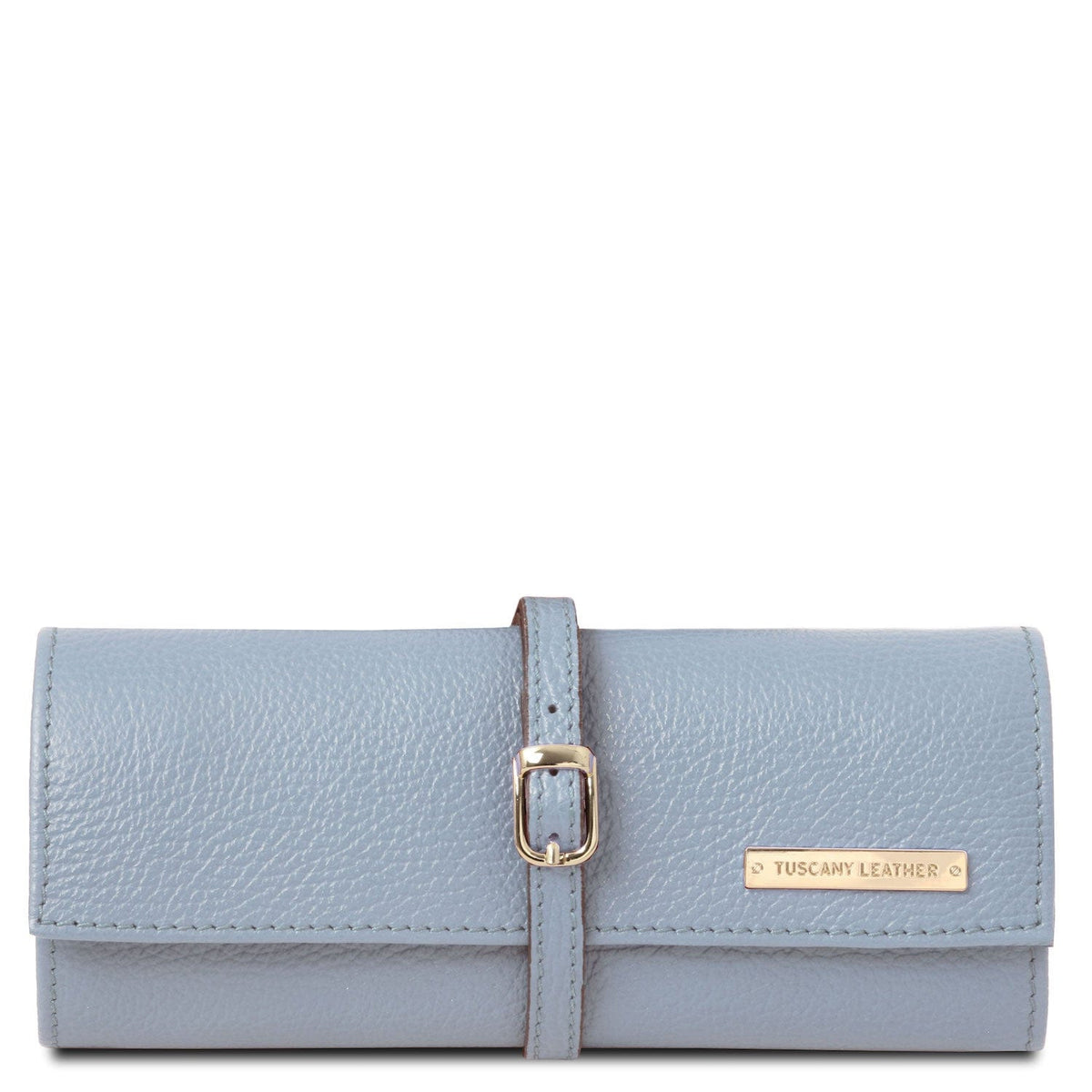 Leather accessories for women Azul claro Soft leather jewellery case | TL142193 San Rocco Italia