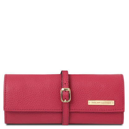 Leather accessories for women Rosa Soft leather jewellery case | TL142193 San Rocco Italia