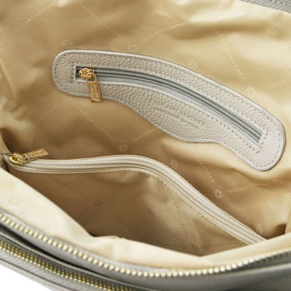 Leren rugzakken voor dames TL Bag - Zachte leren rugzak voor dames, omvormbaar tot 2-in-1 rugzak/schoudertas | TL141682 San Rocco Italia