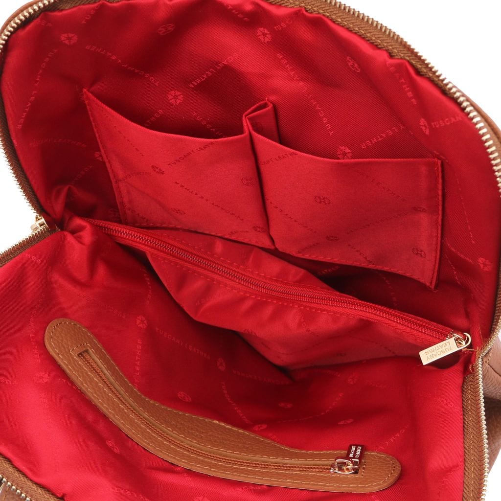 Leren rugzakken voor dames TL Bag - Zachte leren rugzak voor dames, omvormbaar tot 2-in-1 rugzak/schoudertas | TL141682 San Rocco Italia