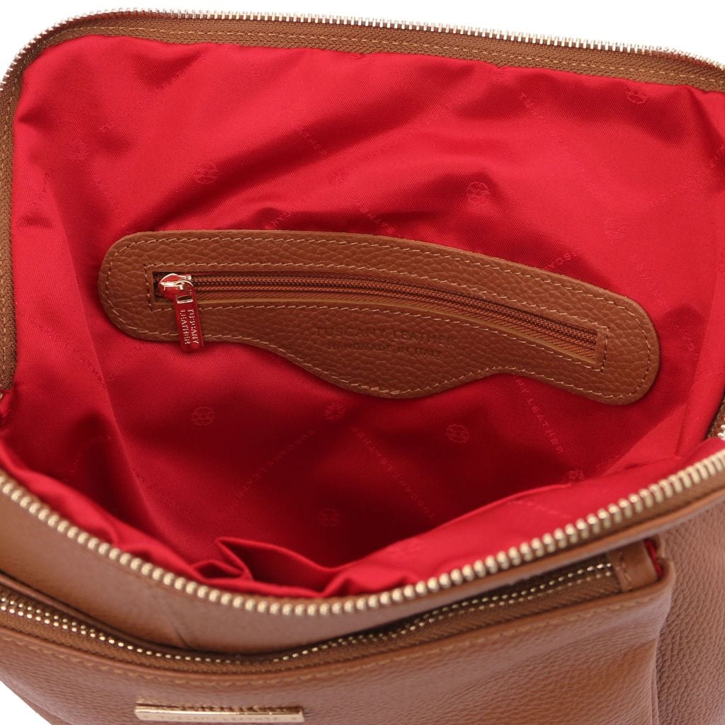 Leren rugzakken voor dames TL Bag - Zachte leren rugzak voor dames, omvormbaar tot 2-in-1 rugzak/schoudertas | TL141682 San Rocco Italia