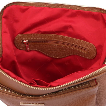 Leren rugzakken voor dames TL Bag - Zachte leren rugzak voor dames, omvormbaar tot 2-in-1 rugzak/schoudertas | TL141682 San Rocco Italia
