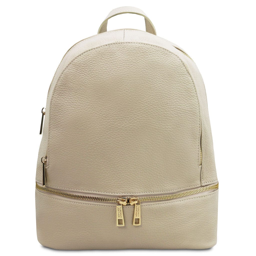Sacs à dos femme en cuir Beige TL Bag - Sac à dos en cuir souple | TL142280 San Rocco Italia