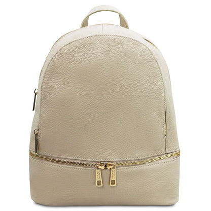 Sacs à dos femme en cuir Beige TL Bag - Sac à dos en cuir souple | TL142280 San Rocco Italia