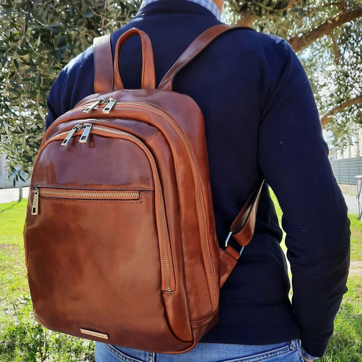 Lederrucksäcke Perth - Lederrucksack mit 2 Fächern | TL142049 San Rocco Italia