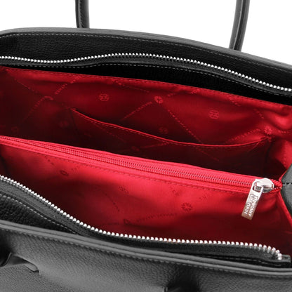 Leather handbags Camelia - Italian leather tote bag | TL141728 San Rocco Italia