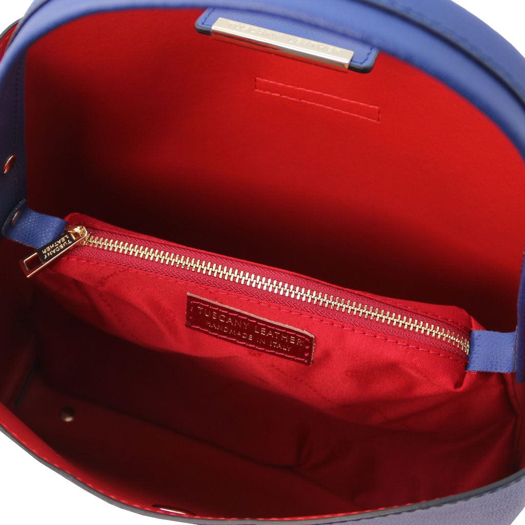 Leather handbags Clio - Palmellato leather bucket bag | TL141690 San Rocco Italia