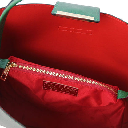 Leather handbags Clio - Palmellato leather bucket bag | TL141690 San Rocco Italia