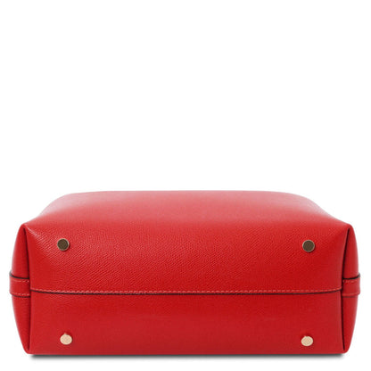 Leather handbags Clio - Palmellato leather bucket bag | TL141690 San Rocco Italia