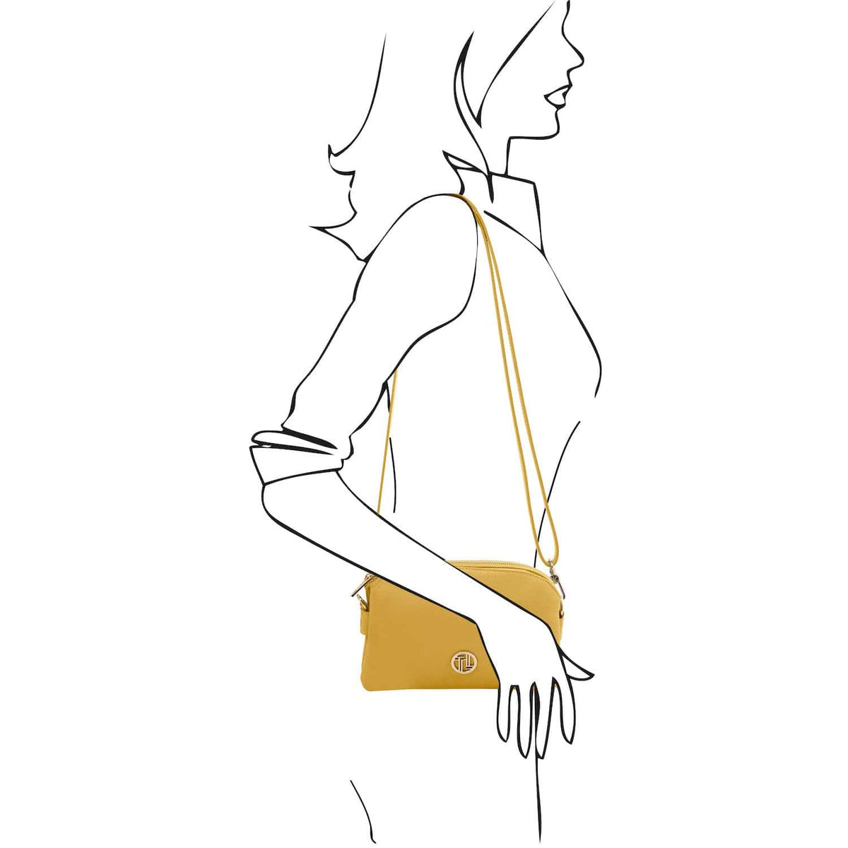 Leather handbags Lily - Soft leather shoulder bag | TL142375 San Rocco Italia