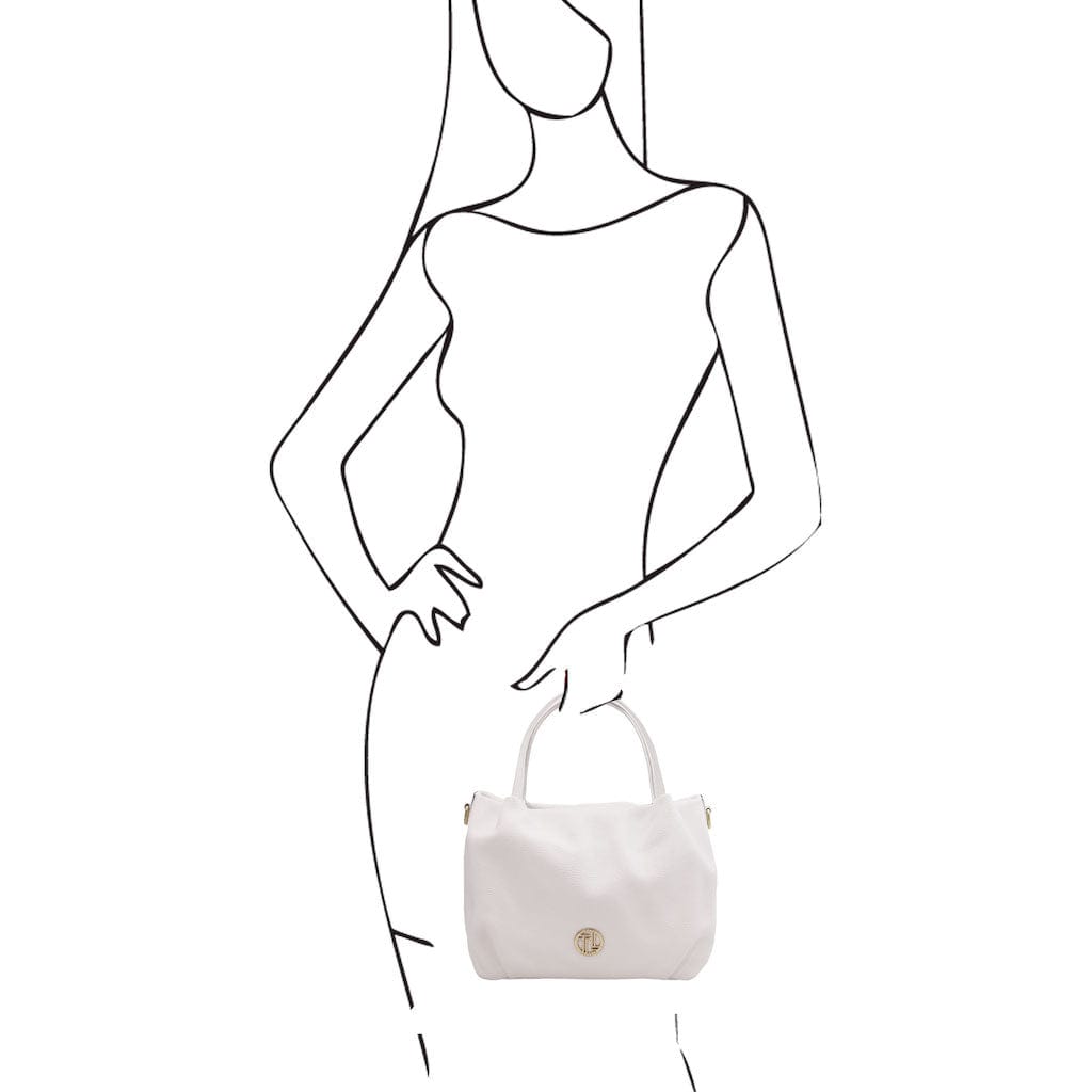Nora - Soft leather handbag | TL142372 - Premium Leather handbags - Shop now at San Rocco Italia