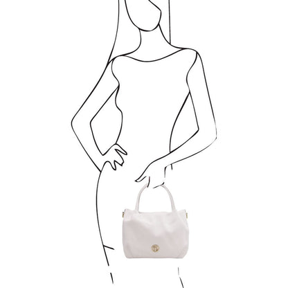 Nora - Soft leather handbag | TL142372 - Premium Leather handbags - Shop now at San Rocco Italia