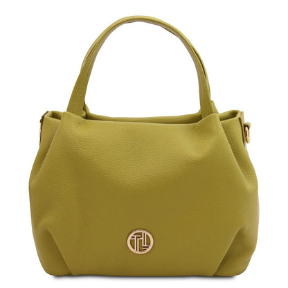 Nora - Soft leather handbag | TL142372 - Premium Leather handbags - Shop now at San Rocco Italia