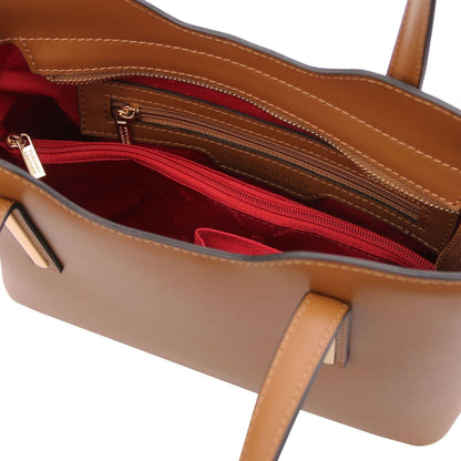 Leather handbags Olimpia - Italian leather tote - Small size | TL141521 San Rocco Italia