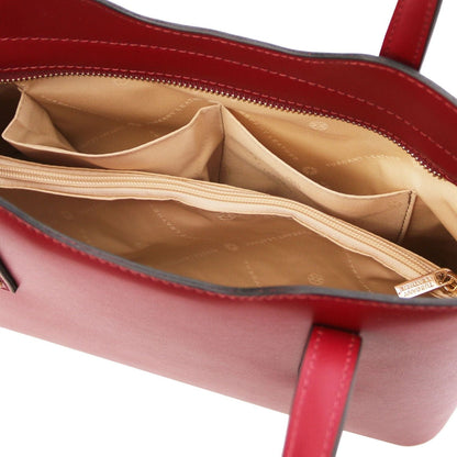 Leather handbags Olimpia - Italian leather tote - Small size | TL141521 San Rocco Italia
