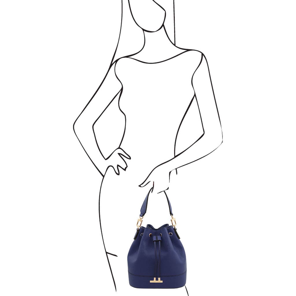 Leather handbags TL Bag - Leather bucket bag | TL142146 San Rocco Italia