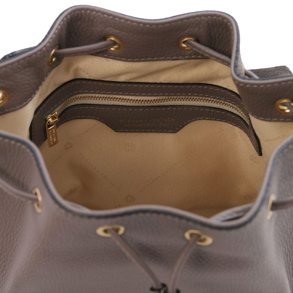 Leather handbags TL Bag - Leather bucket bag | TL142146 San Rocco Italia