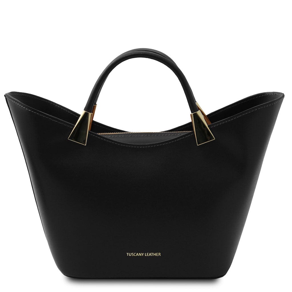 Leather handbags Black TL Bag - Italian leather handbag | TL142287 San Rocco Italia