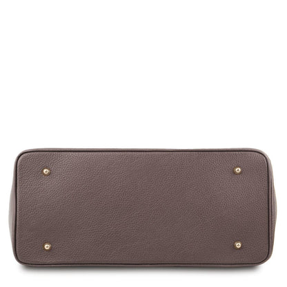 TL Bag - Leather handbag with golden hardware | TL141529 - Premium Leather handbags - Shop now at San Rocco Italia