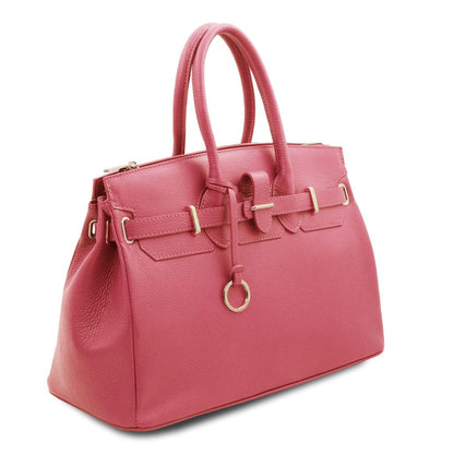 TL Bag - Leather handbag with golden hardware | TL141529 - Premium Leather handbags - Shop now at San Rocco Italia