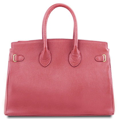TL Bag - Leather handbag with golden hardware | TL141529 - Premium Leather handbags - Shop now at San Rocco Italia