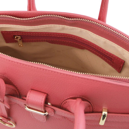 TL Bag - Leather handbag with golden hardware | TL141529 - Premium Leather handbags - Shop now at San Rocco Italia