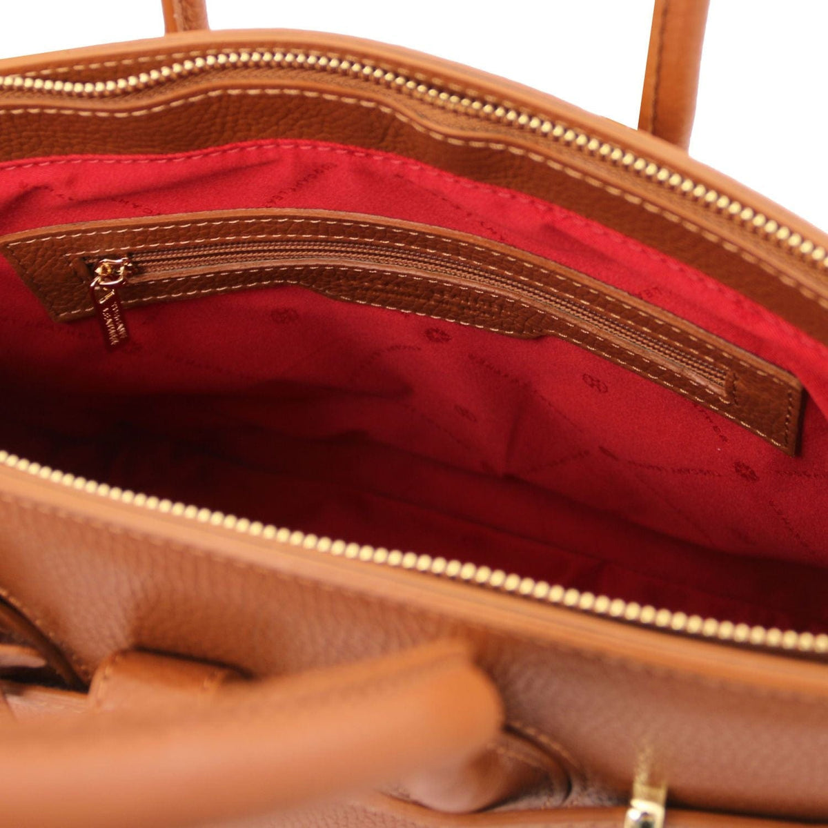 Leather handbags TL Bag - Leather handbag with golden hardware | TL141529 San Rocco Italia