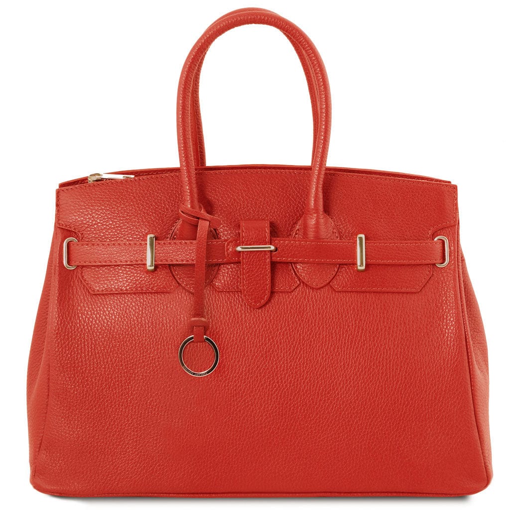 TL Bag - Leather handbag with golden hardware | TL141529 - Premium Leather handbags - Shop now at San Rocco Italia