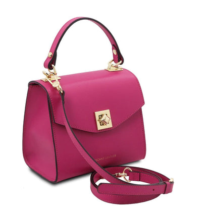 Leather handbags Fuchsia TL Bag - Leather mini bag | TL142203 San Rocco Italia