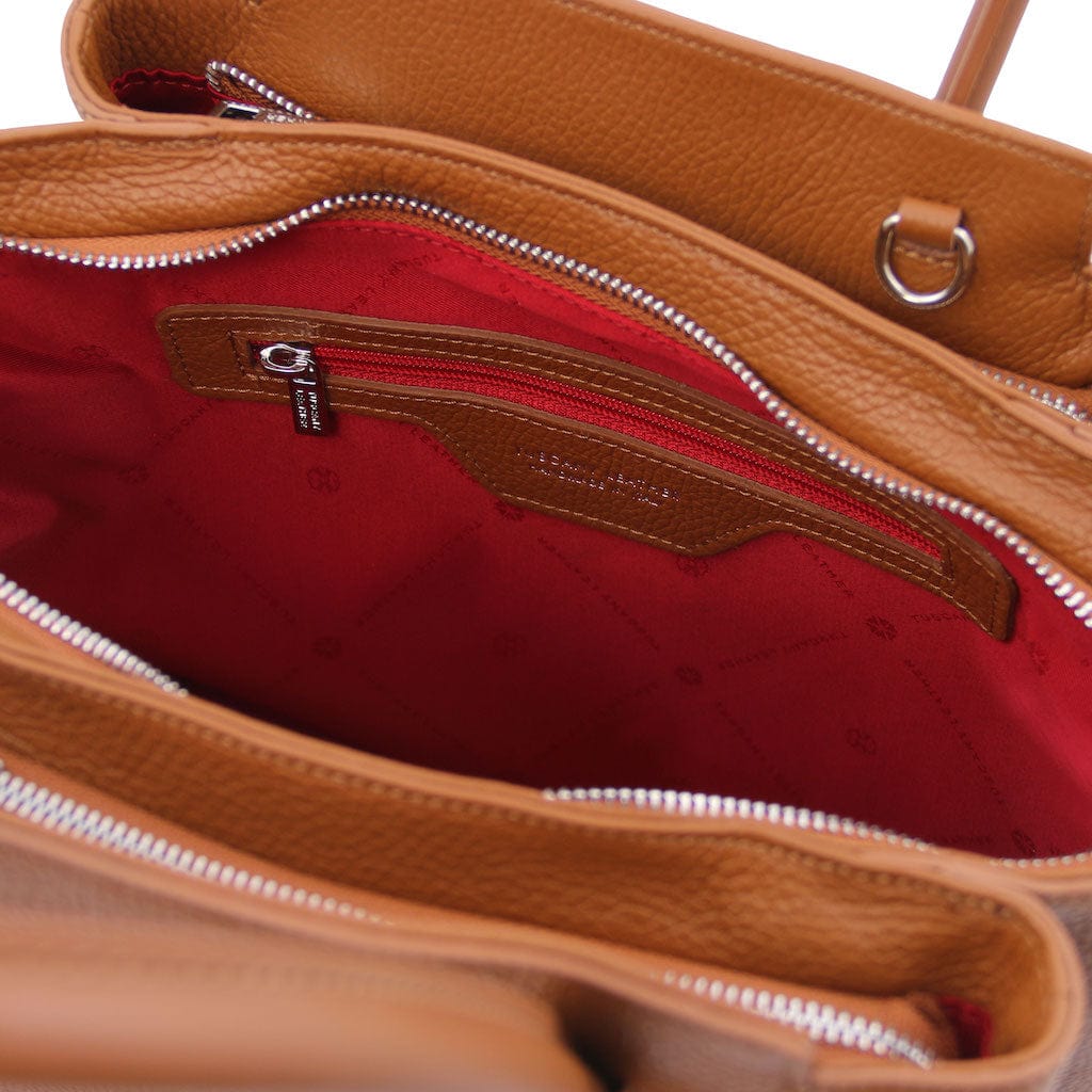 Leather handbags Tulipan - Italian leather handbag | TL141727 San Rocco Italia