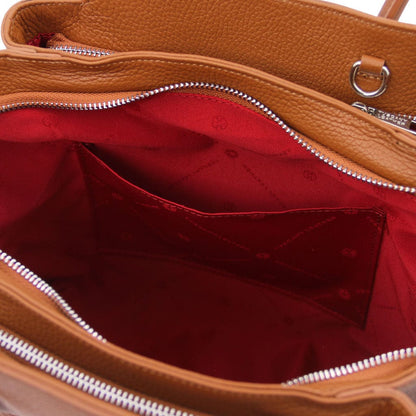 Leather handbags Tulipan - Italian leather handbag | TL141727 San Rocco Italia