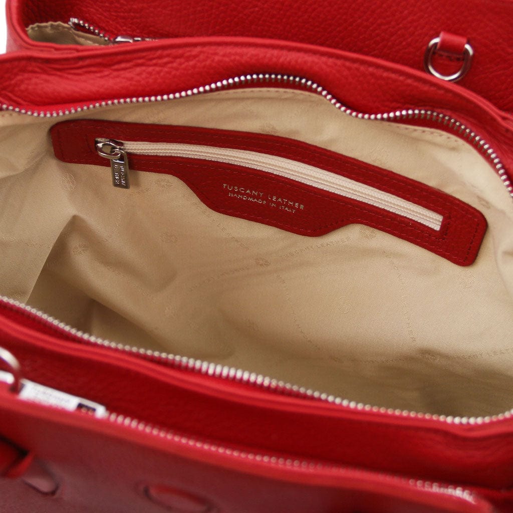 Leather handbags Tulipan - Italian leather handbag | TL141727 San Rocco Italia