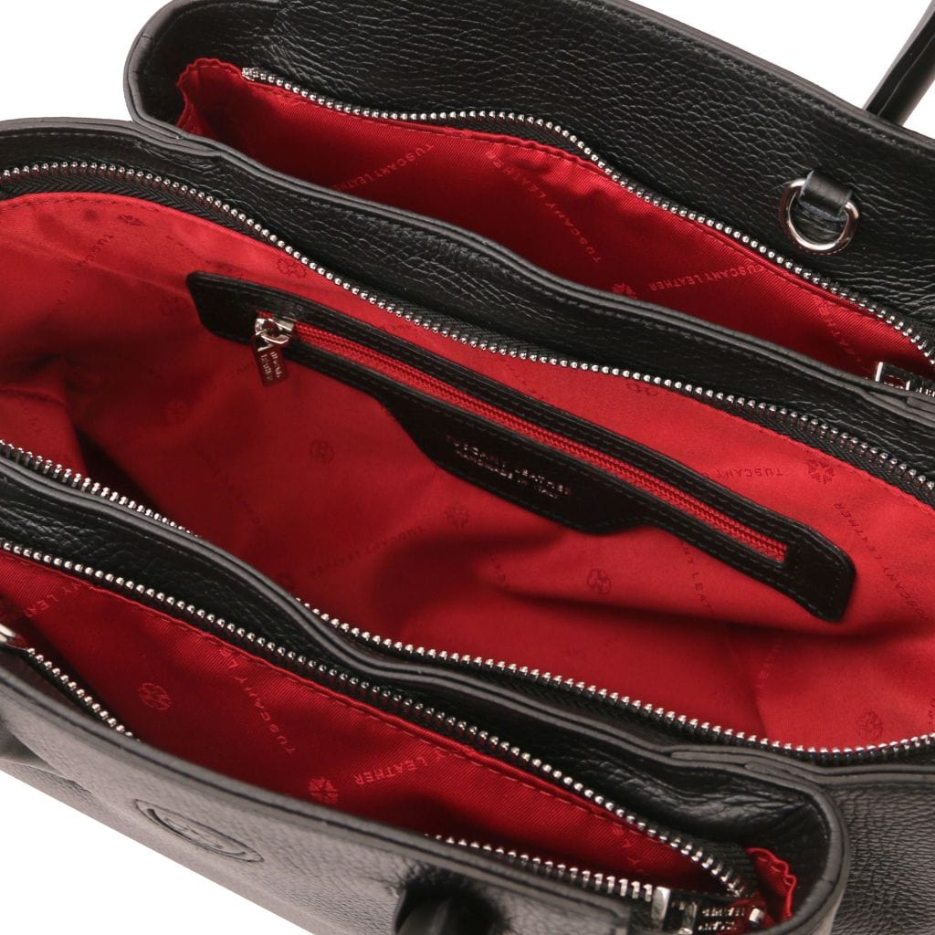 Leather handbags Tulipan - Italian leather handbag | TL141727 San Rocco Italia
