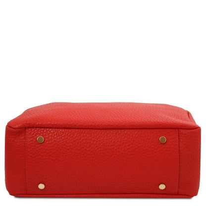 Leder-Schultertaschen Amy - Soft Italian leather shopping bag | TL142385 San Rocco Italia