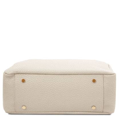 Leder-Schultertaschen Amy - Soft Italian leather shopping bag | TL142385 San Rocco Italia