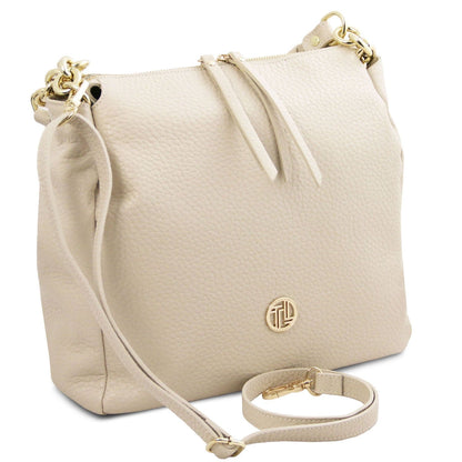 Leder-Schultertaschen Amy - Soft Italian leather shopping bag | TL142385 San Rocco Italia