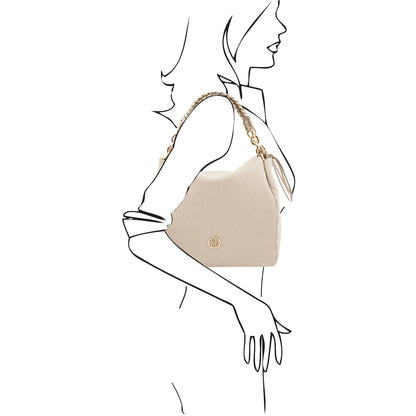 Leder-Schultertaschen Amy - Soft Italian leather shopping bag | TL142385 San Rocco Italia
