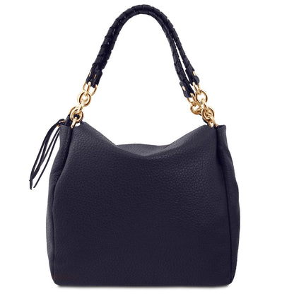 Leder-Schultertaschen Amy - Soft Italian leather shopping bag | TL142385 San Rocco Italia