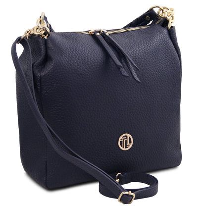 Leder-Schultertaschen Amy - Soft Italian leather shopping bag | TL142385 San Rocco Italia